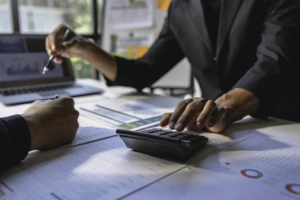 A financial analyst provides a consultation to their client